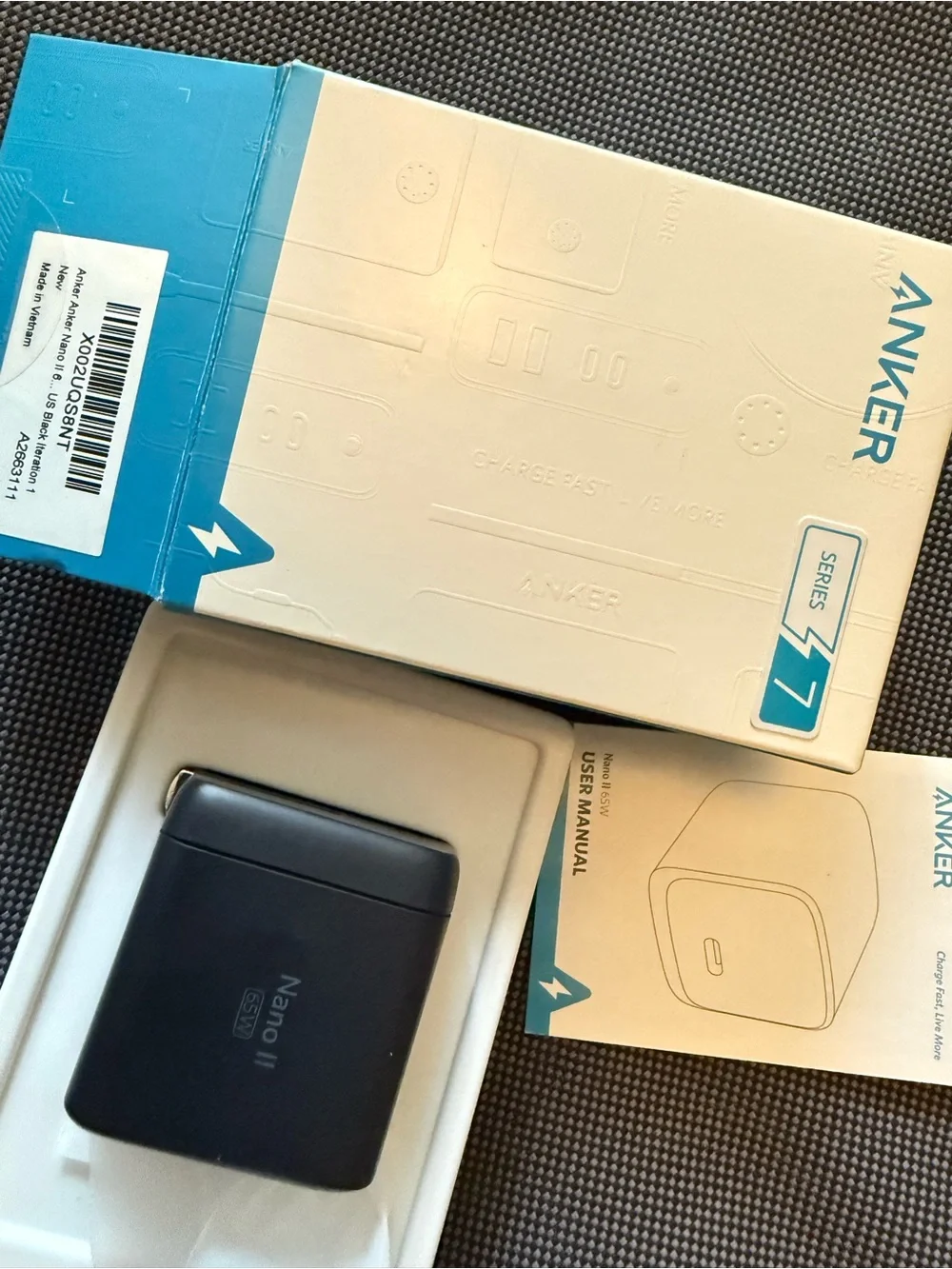 Anker USB C Charger, (Nano II 65W), GaN II PPS Fast Compact Foldable